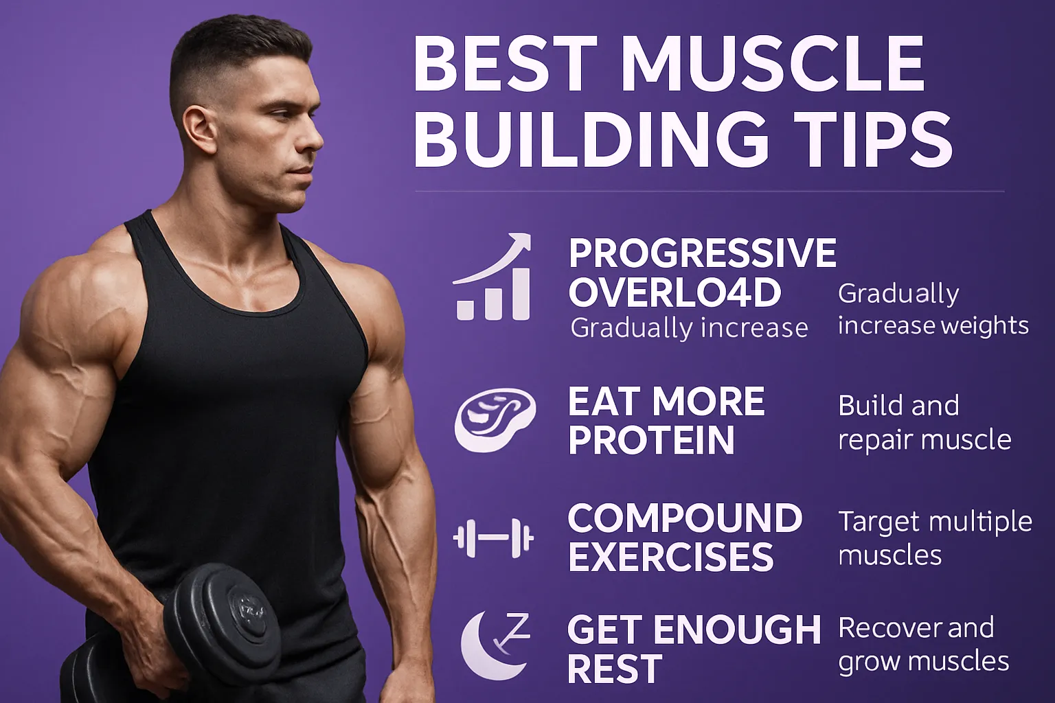 Best Muscle Building Tips illustration